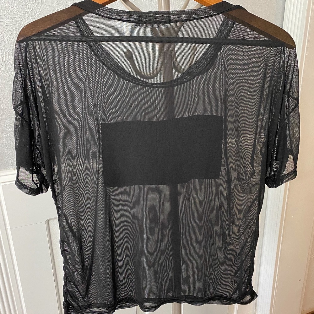Baluoke M Black Sheer Top Paris F3